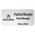 Engraved Plastic Name Badge with Personalization 1.75" x 3"